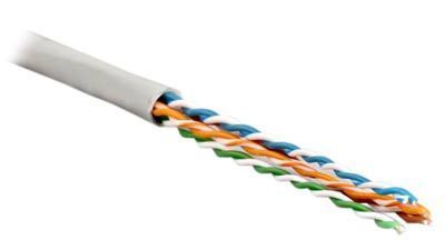 Кабель витая пара Hyperline UUTP4-C5E-S24-IN-PVC-GY-100