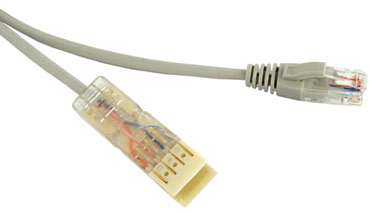 Шнур коммутационный телефонный Hyperline PC-110-RJ45-2P-CX-2M-LSZH-GY