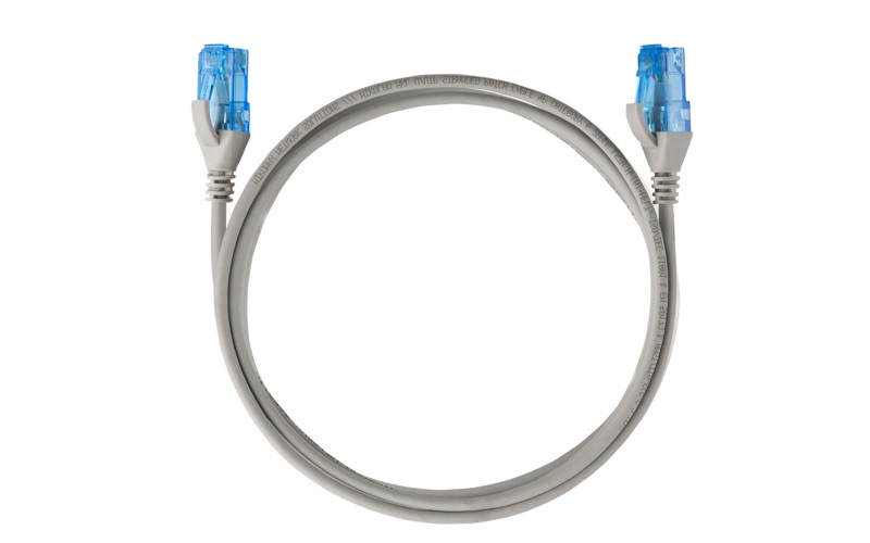 NIKOMAX NMC-PC4UE55B-XXX-SL-C-GY Коммутационный шнур Slim Line, неэкранированный, категории 6, LSZH, 0,5-5 м
