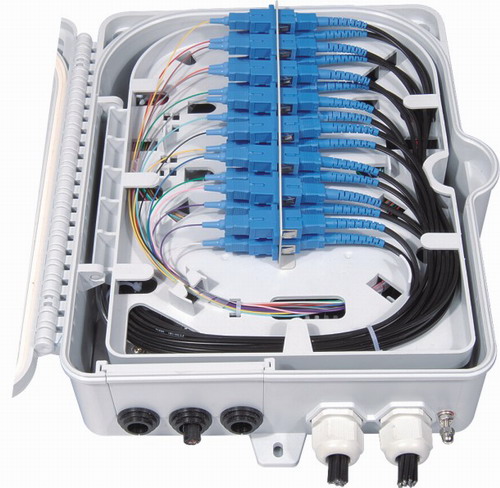 Бокс оптический 16 портов Hyperline FO-WBI-16A-GY