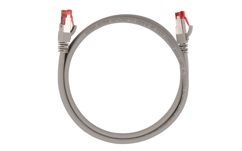 NIKOMAX NMC-PC4SA55B-XXX-SL-C-GY Коммутационный шнур Slim Line, экранированный, категории 6A, LSZH, 0,5-5 м