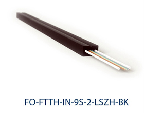 Кабель Hyperline FO-FTTH-IN-9S-2-LSZH-BK