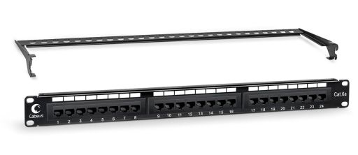 Коммутационная патч-панель Cabeus PL-24-Cat.6A-Dual
