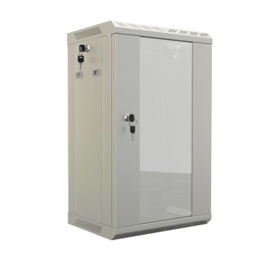 Шкаф телекоммуникационный настенный Hyperline TDB-6U-GP-RAL7035