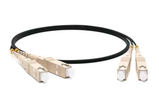 Коммутационный шнур оптический Hyperline FC-D2-50-SC/PR-SC/PR-H-50M-LSZH-BK