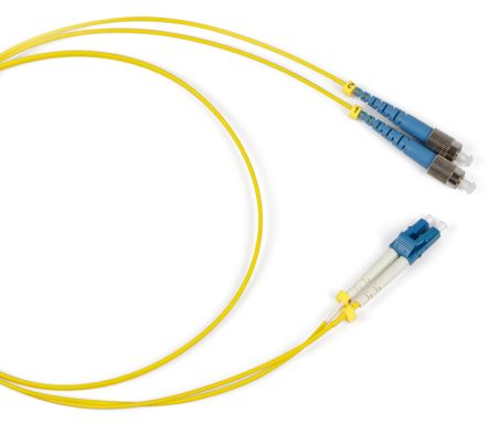 Коммутационный шнур оптический Hyperline FC-D2-9-FC/UR-LC/UR-H-1M-LSZH-YL