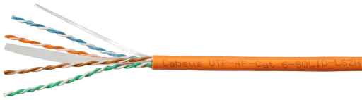 Кабель витая пара Cabeus UTP-4P-Cat.6-SOLID-LSZH-50