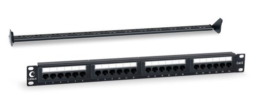 Коммутационная патч-панель Cabeus PL-24-Cat.6-Dual