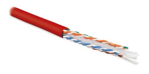 Кабель витая пара Hyperline UUTP4-C6-S23-IN-LSZH-RD-305