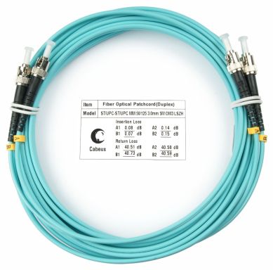 Коммутационный шнур оптический Cabeus FOP-50-ST-ST-25m