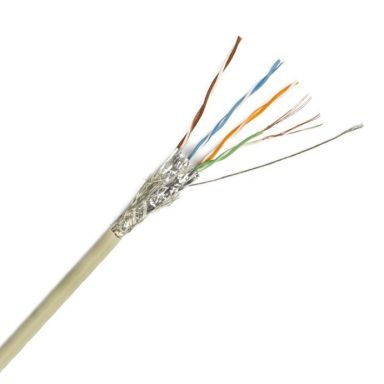Кабель витая пара Hyperline SFUTP4-C5E-P26-IN-LSZH-GY-305