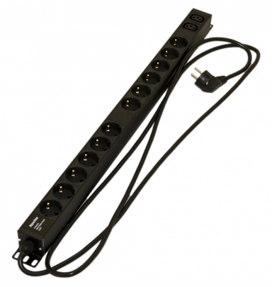 Блок распределения питания Hyperline SHE-12SH-2IEC-2.5EU