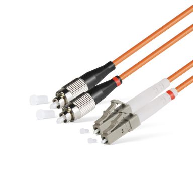 Коммутационный шнур оптический Hyperline FC-D2-50-FC/PR-LC/PR-H-30M-LSZH-OR