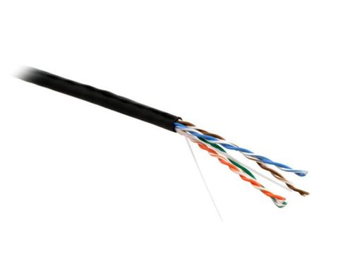 Кабель витая пара Hyperline UUTP4-C5E-P24-IN-LSZH-BK-305