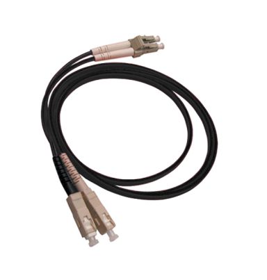 Коммутационный шнур оптический Hyperline FC-D2-50-LC/PR-SC/PR-H-15M-LSZH-BK