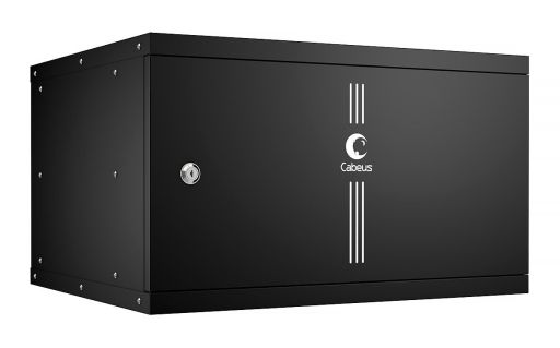Шкаф телекоммуникационный настенный Cabeus WSC-05D-6U55/45m-BK