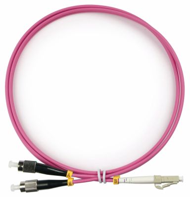 Коммутационный шнур оптический Cabeus FOP-50-OM4-LC-FC-1,5m