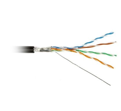 Кабель витая пара Hyperline FUTP4-C5E-S24-OUT-PE-BK-100