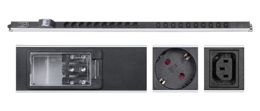 Блок распределения питания Cabeus PDU-16-10S-10C13-B-T