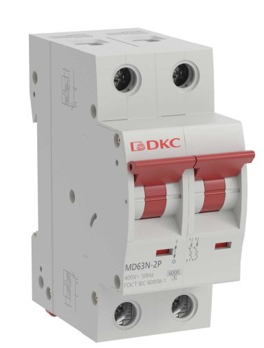 Автоматический выключатель DKC MD63N-2PC10