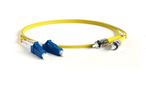 Коммутационный шнур оптический Hyperline FC-S2-9-LC/UR-ST/UR-H-0.6M-LSZH-YL