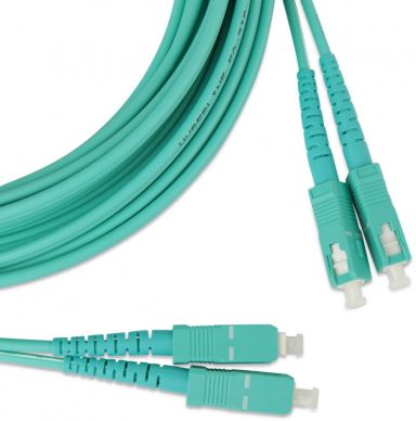 Коммутационный шнур оптический Hyperline FC-D2-503-SC/PR-SC/PR-H-50M-LSZH-AQ