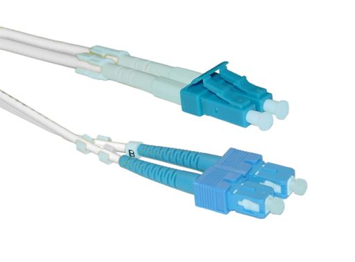 Коммутационный шнур оптический Hyperline FC-D2-9A1-LC/UR-SC/UR-H-3M-LSZH-WH