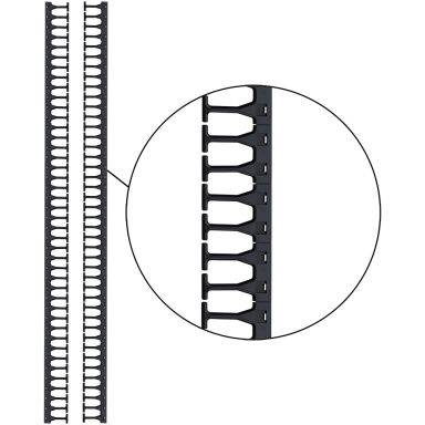 Организатор коммутационных шнуров Lanmaster LAN-DC-CB-42Ux8-PF/S