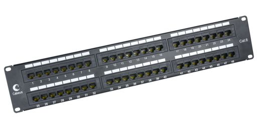 Коммутационная патч-панель Cabeus PL-48-Cat.6-Dual