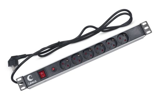 Блок распределения питания Cabeus PDU-6P-F-2EU