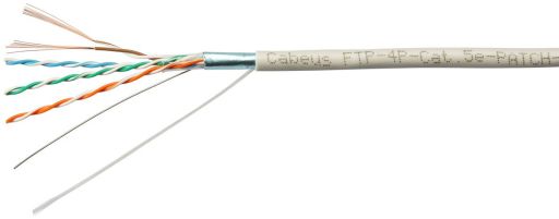 Кабель витая пара Cabeus FTP-4P-Cat.5e-PATCH-LSZH-GY