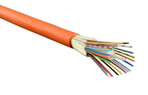 Кабель волоконно-оптический Hyperline FO-DT-IN-50-24-LSZH-OR