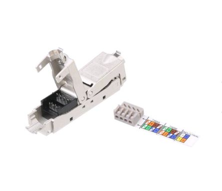 Проходной адаптер (coupler) Hyperline CA3-IDC-C6-SH-F-SL