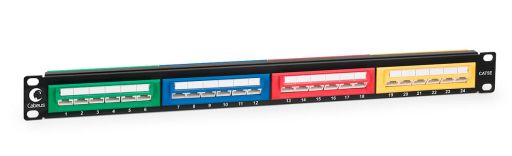 Коммутационная патч-панель Cabeus PLCOL-24-Cat.5e-Dual