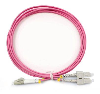 Коммутационный шнур оптический Cabeus FOP-50-OM4-LC-SC-2m