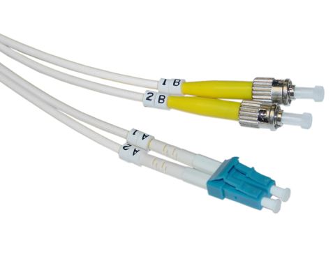 Коммутационный шнур оптический Hyperline FC-D2-9A1-LC/UR-ST/UR-H-2M-LSZH-WH