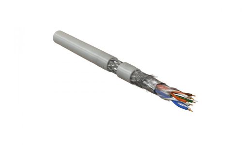 Кабель витая пара Hyperline SFUTP4-C5E-P26-IN-PVC-GY-305