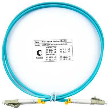 Коммутационный шнур оптический Cabeus FOP-50-LC-LC-1m