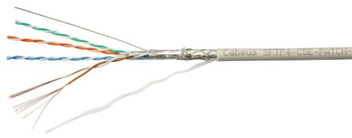 Кабель витая пара Cabeus SFTP-4P-Cat.5e-PATCH-GY