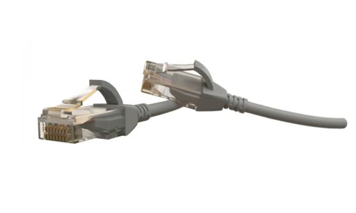 Шнур коммутационный Hyperline PC-LPT-UTP-RJ45-RJ45-C6-5M-LSZH-GY