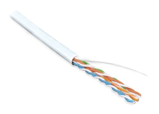 Кабель витая пара Hyperline UUTP4-C5E-S24-IN-LSZH-WH-100