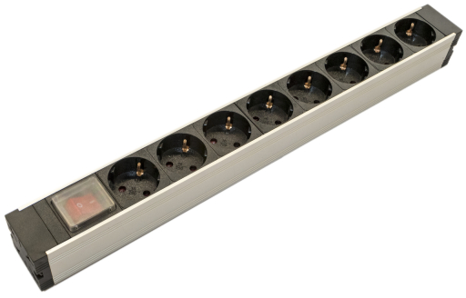 Блок распределения питания Hyperline SHZ19-8SH-S-IEC