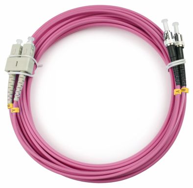 Коммутационный шнур оптический Cabeus FOP-50-OM4-SC-ST-25m