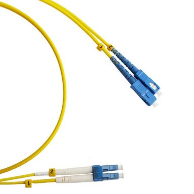 Коммутационный шнур оптический Hyperline FC-D2-9-LC/UR-SC/UR-H-30M-LSZH-YL