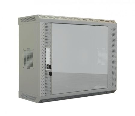Шкаф телекоммуникационный настенный Hyperline TWS-1525-GP-RAL7035
