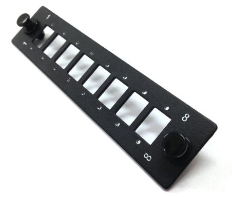 Лицевая панель Hyperline FO-FP-W140H42-8SC/DLC-BK