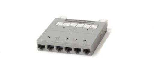 Кассета Hyperline PPTR-CSS-1-6xRJ45-C6A-SH-STL