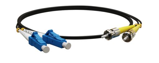 Коммутационный шнур оптический Hyperline FC-D2-9-LC/UR-ST/UR-H-3M-LSZH-BK