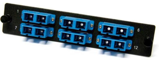 Модульная панель Hyperline FO-FPM-W120H32-12LC-BL