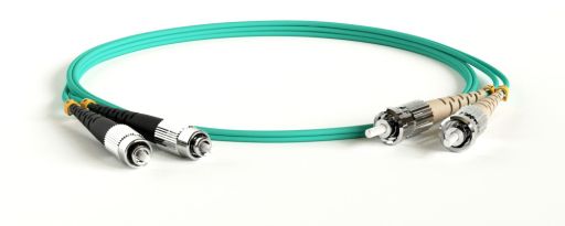 Коммутационный шнур оптический Hyperline FC-D2-503-FC/PR-ST/PR-H-2M-LSZH-AQ